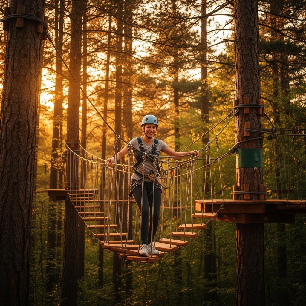 El equipo de Bosque Suspendido en el bosque