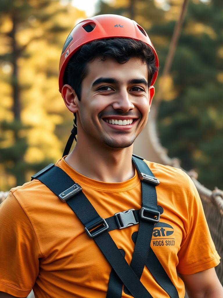 Álvaro Castro, instructor de tirolinas